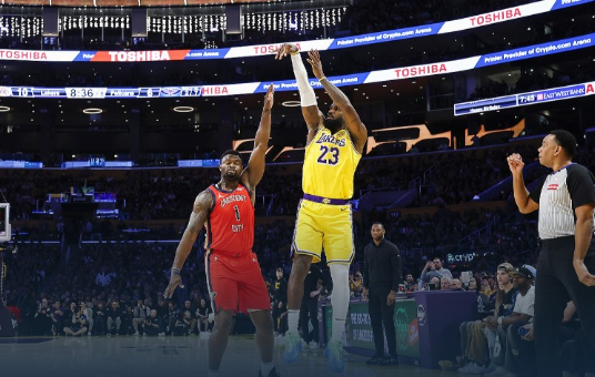 普汇网 NBA-詹姆斯解锁5万分里程碑！湖人擒鹈鹕取7连胜
