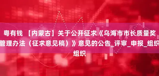 粤有钱 【内蒙古】关于公开征求《乌海市市长质量奖管理办法（征求意见稿）》意见的公告_评审_申报_组织